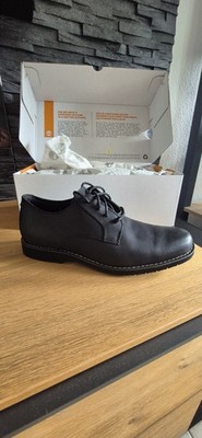 NEU Timberland Herren Woodhull Leather Oxford Basic Black Full Grain 43