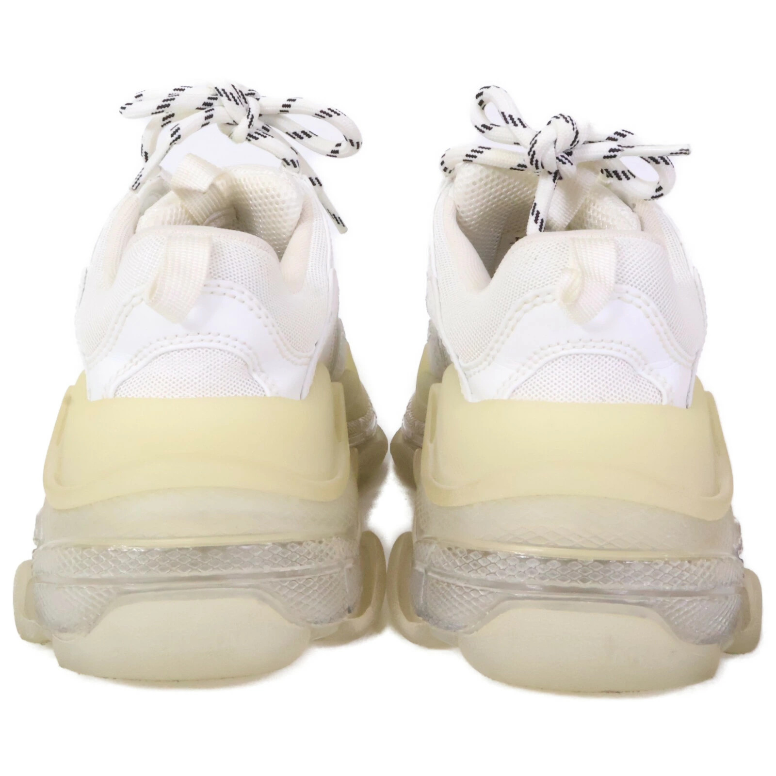 BALENCIAGA  544351 TRIPLE S Clear Sole Sneakers Shoes 36 White Ladies  From Japa thumbnail 3