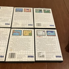 Lot Of 6 Sega Master System Games