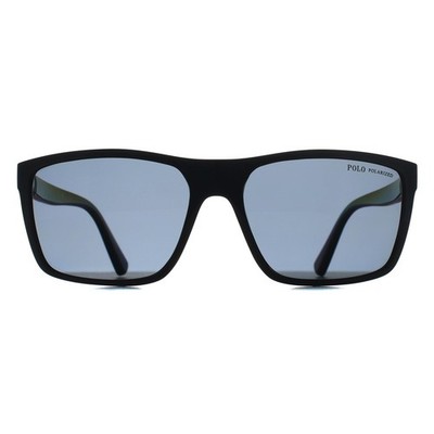 Polo Ralph Lauren PH4133 558981 dunkelgrau dunkelgrau polarisierte Sonnenbrille