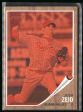 2011 Topps Heritage Minor League Edition - Josh Zeid #50 Red Tint /620