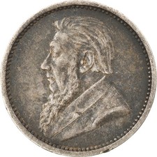 [#904382] Coin, South Africa, 3 Pence, 1892, EF, Silver, KM:3