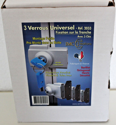 IMC-Créations Universelles Reisemobil Türschloss 1 Stück Aluminium- 24.5 1566 S8