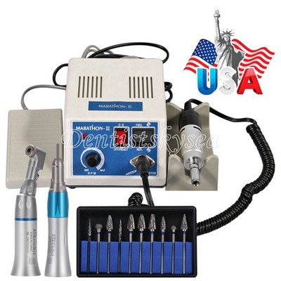 Dental Lab MARATHON -III MICROMOTOR Electric 35000 RPM Handpiece Polishing Burs