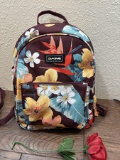 Dakine Mini 7L Wildflower Brown Floral Backpack 12 x9 x4