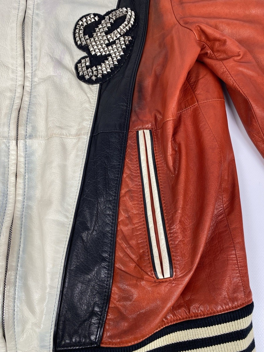 SS 2008 Gucci by Frida Giannini Runaway Leather Varsity Jacket