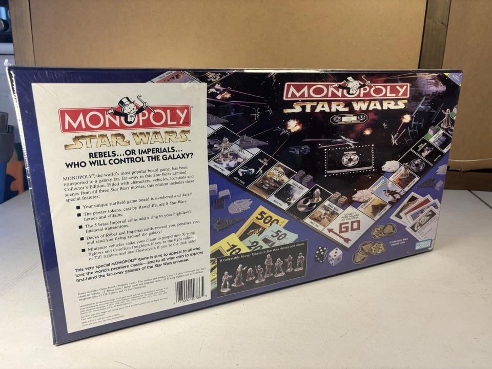 Monopoly Star Wars Limited Collector's Edition - 1996- Complete NEW SEALED - Image 4 of 4