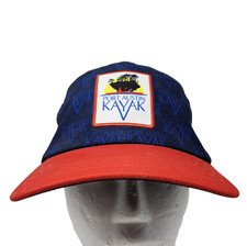 Port Austin Kayak Hat Cap Snap Back Blue Red ...