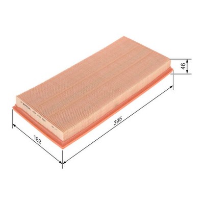Bosch S9064 Car Air Filter - Separates Particles From The Air - View #2