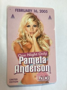 Pamela Anderson*Palms Playboy Casino Door Key*One Night Only 2005