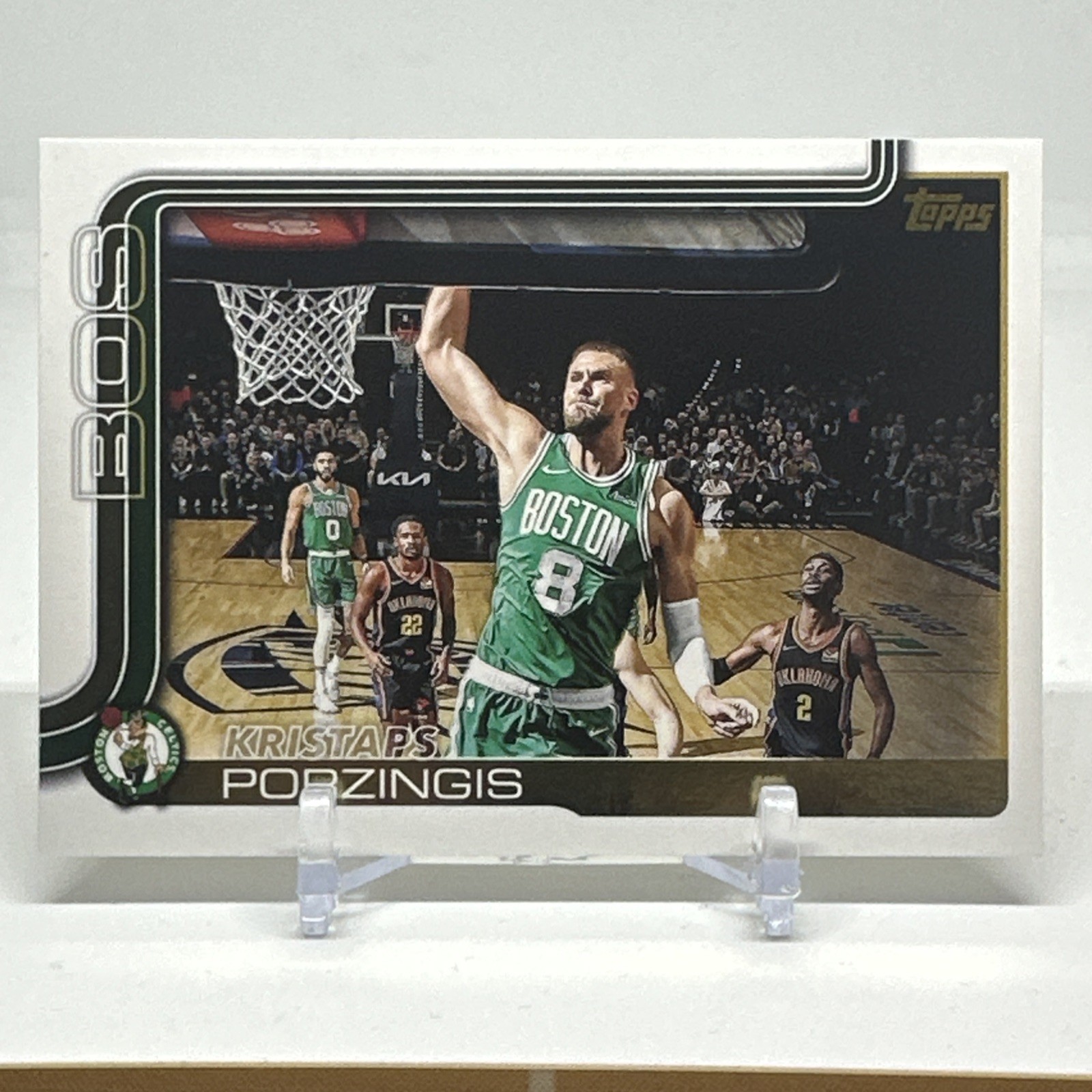 2025-26 Topps Basketball Kristaps Porzingis Golden Mirror SSP Variation #3