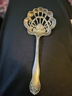 Antique Gorham Lancaster sterling silver pierced bowl bon bon spoon, NO MONO