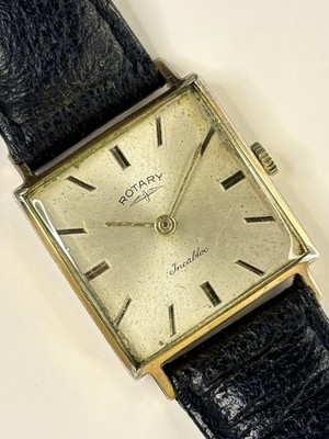 ROTARY Vintage 1970 s Men s Manual Gold Square Dress Watch