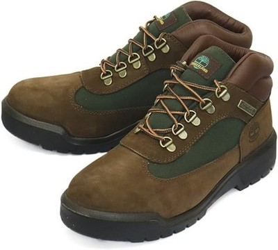 TIMBERLAND MEN'S FIELD BOOT WP L/F MID BOOT DARK BROWN NUBUCK  A18A6-D47