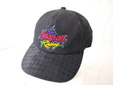 Vintage 90s Snap On Racing Hat Black Snapback Cap Mechanic Tool Garage Snap Back