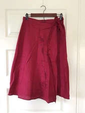 Vtg Madison Studio 100% Linen Wrap Skirt, Sz 6, Fairy, Boho, Cottagecore, 90’s