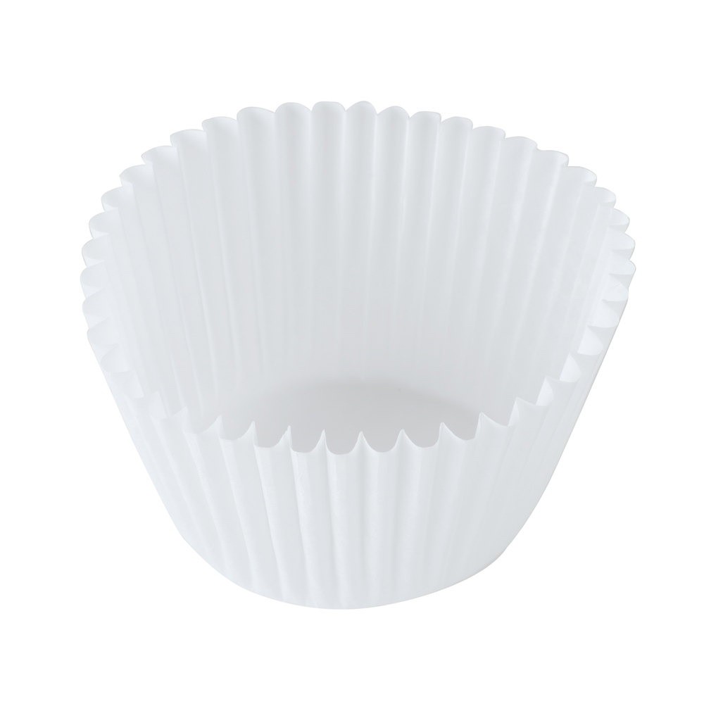 Hoffmaster 610070 White Fluted Paper Bake Cup 500-Pack (Case of 20)