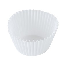 Hoffmaster 610070 White Fluted Paper Bake Cup 500-Pack (Case of 20)