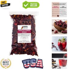 1lb Dried Whole Hibiscus Flowers and Petals, Flor de Jamaica, Sorrel Flower, ...
