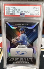2022 Panini Prizm - Debut Signatures Bobby Witt Jr. #DS-BW Silver Prizm (AU, RC)