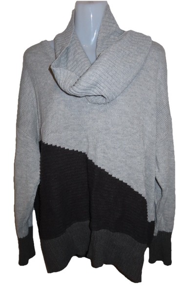 AUTOGRAPH Grey Long Sleeve Roll Neck Knit Jumper Plus Size Large L