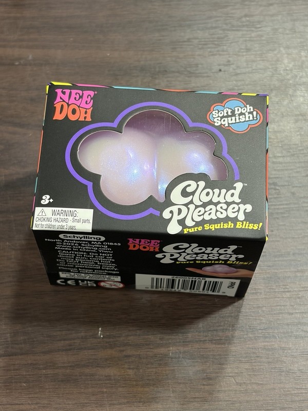 RARE NeeDoh Cloud Pleaser Purple Pearlescent Soft Doh Squish NEW HTF Schylling
