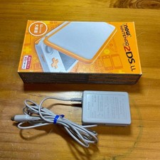 New Nintendo 2DS LL Console White x Orange 6085 From Japan
