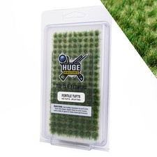 Huge Miniatures Grass Tufts, Fertile Basing Huge Minis 150 Self-Adhesive Tufts