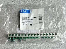 NEW Eaton GBK14 Cutler Hammer 14 Terminal Ground Bar Type CH & BR Loadcenters