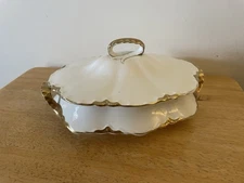 Homer Laughlin  China Bowl with lid LQQK antique MSRP: $130