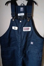Big Tall BERNE Lined Work Overalls Coveralls Mens 3XL Blue Hershey