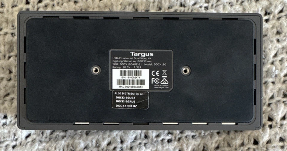 Targus Dock 190 USB-C Universal DV4K Docking Station - Image 4 of 4