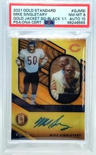 1/1 Mike Singletary AUTO PSA 8 10 2021 Gold Standard GOLD JACKET Bears AUTOGRAPH