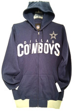 NEW Dallas Cowboys Hoodie Sweatshirt NWT Large Blue NFL Team Apparel Pullover