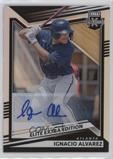 2022 Panini Elite Extra Edition Signatures Nacho Alvarez Jr Ignacio Auto 1cx3