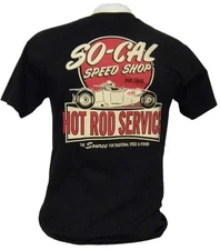 SO-CAL Speed Shop T-Shirt Reprint Hot Rod Service Black or White S-4XL