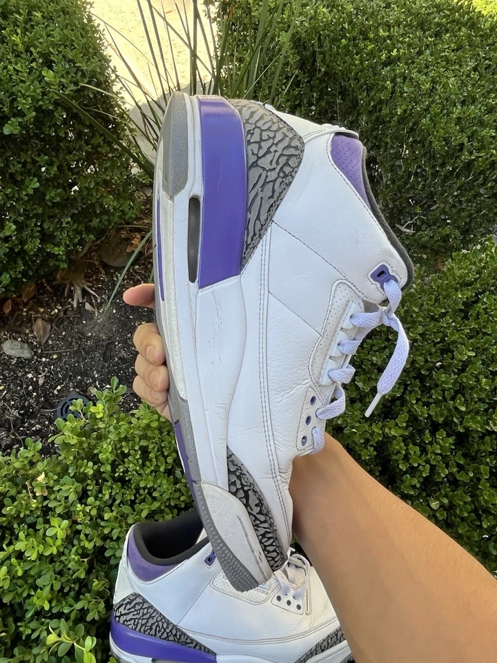 10 码 - Jordan 3 复古 Mid Dark Iris — 第 4/4 张图片