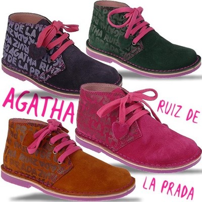 Agatha Ruiz de la Prada Lederboots Knöchelschuhe Mod.121948 Gr.24-35