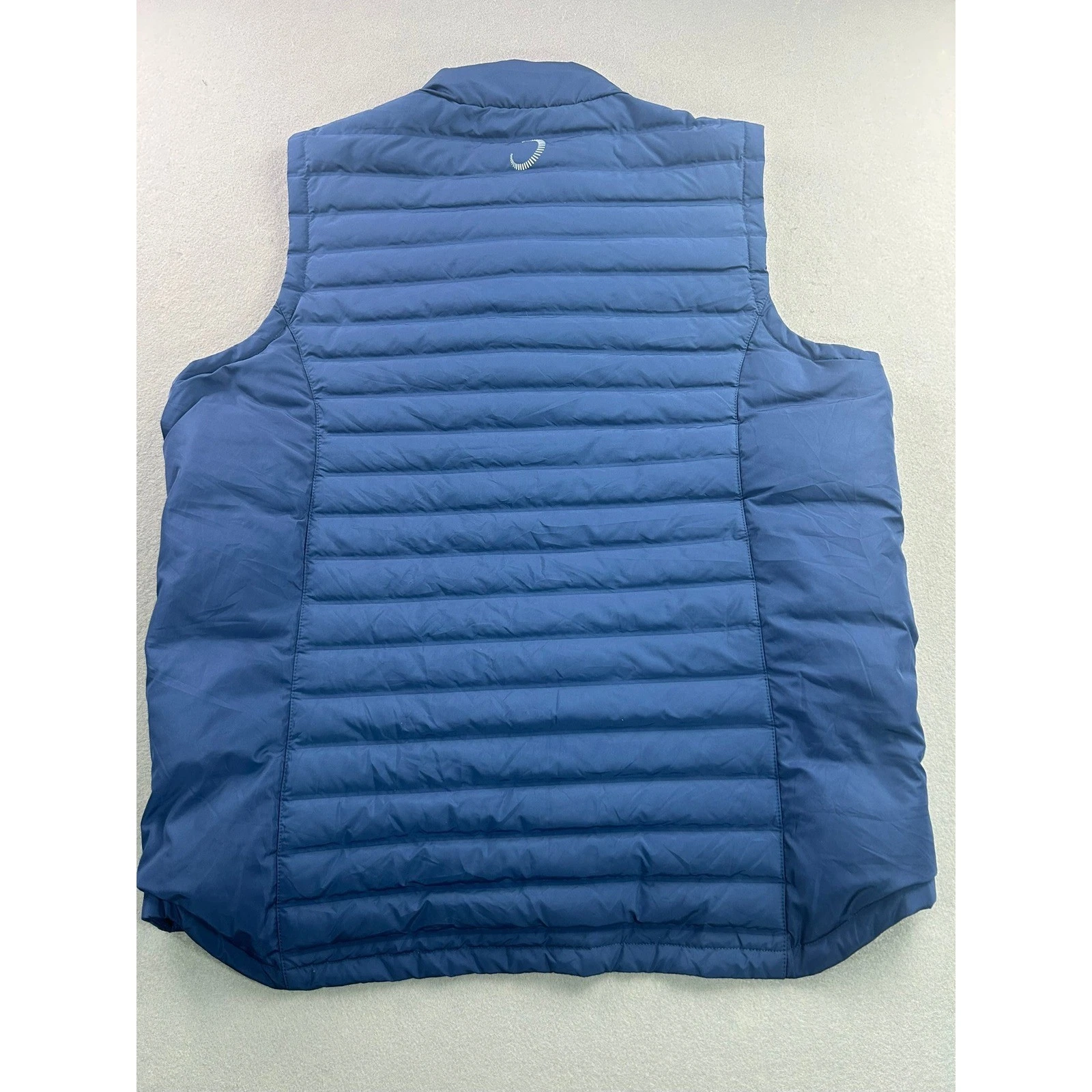 Zero Restriction Men Golf English Channel Vest Down Quilted Puffer Blue Snap L image 2