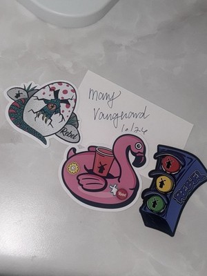 DUTCH BROS FLAMINGO POOL FLOAT STICKER ONLY