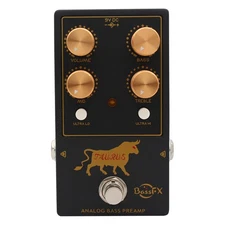 Fanmuzk  Analog Bass Preamp Pedal 3-Band Active EQ + Ultra-Hi /Ultra-Lo Switches