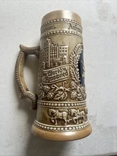 Anheuser-Busch Inc. St. Louis Missouri Beer Stein Ceramarte Brazil 8”tall