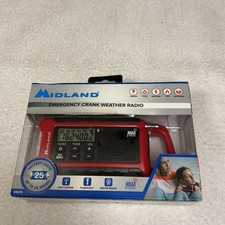 Midland ER210 Emergency Crank Weather Radio Red New In Box Never Opened , 3369