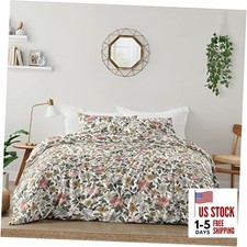 Vintage Floral Boho Girl Kid Full/Queen Size Vintage Floral Pink and Green