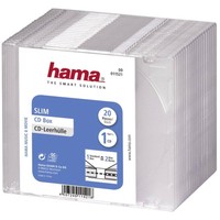 20Er Multipack Hama Cd HüLle Slim 00011521 1 Cd/Dvd/Blu-Ray Transparent