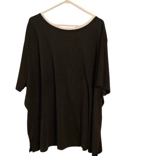All American Comfort Size 5X Short Sleeve Layered Look One Piece Pullover Top - Picture 2 of 6