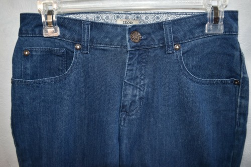 Pantalones de mezclilla para mujer Izod Capri talla 4 panel abdominal adelgazante - Imagen 3 de 5