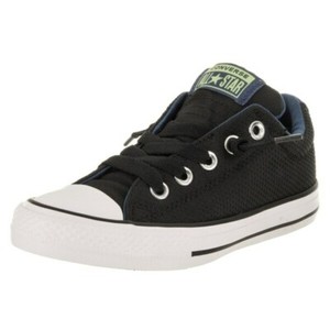 junior black and white converse