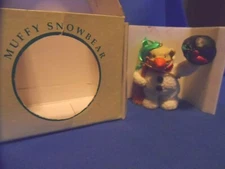 MUFFY VanderBear Snowbear ORNAMENT Christmas Retired  1991