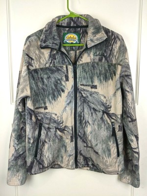 Cabela's Open Country Camo Full Zip Fleece Hunting Jacket Coat Men's Size: M | eBay